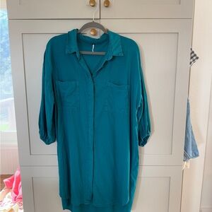 Young Fabulous and Broke Button-Up Shirt Dress